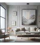 Argon SICILIA PLUS lampa wisząca 3 pł. 3x6W (max) mosiądz czarny struktura 6191