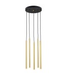 Pendant lamps - Argon SICILIA PLUS pendant lamp 5 fl. 5x6W (max) brass black structure 2144 - product 1