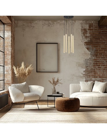 Argon SICILIA PLUS pendant lamp 5 fl. 5x6W (max) brass black structure 2144 - product 2