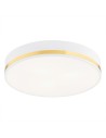 Argon AMORE plafond 2 fl. small 2x15W (max) white structure with gold stripe 7034