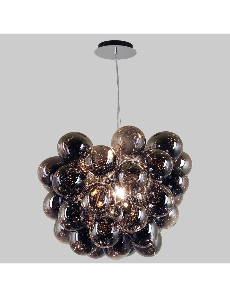 Glamour pendant lamps - ITALUX Bento Pendant Smoky PND-7273-S-8-SMK - product kolory-swiatla.pl 2
