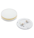 Round Plafonds - Argon AMORE plafond 2 fl. medium 2x15W (max) white structure with gold stripe 7035 - product 6