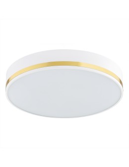 Argon AMORE plafon 3 pł. duży 3x15W (max) biały struktura ze złotym paskiem 6138 - produkt 2