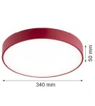 Round Plafonds - Argon TIAMO LED plafond 1x22W red 8334 - product 4