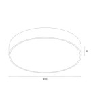 Round Plafonds - Argon TIAMO LED plafond 1x22W red 8334 - product 5