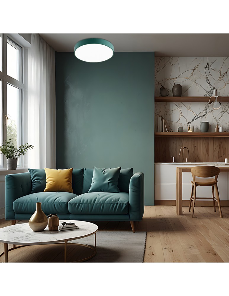 Round Plafonds - Argon TIAMO LED plafond 1x22W green 8335 - product kolory-swiatla.pl 3