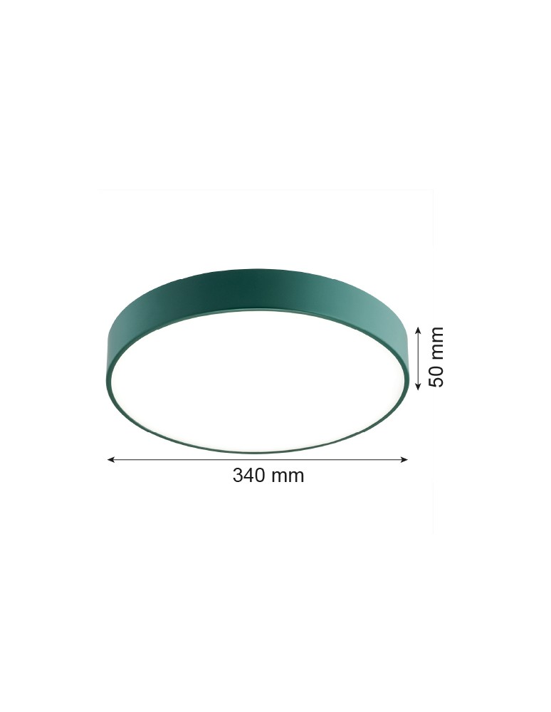 Round Plafonds - Argon TIAMO LED plafond 1x22W green 8335 - product kolory-swiatla.pl 9
