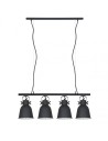 ITALUX Lavare Pendant Black 4xE27 MD-HN82608-4-BK+WH