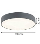 Round ceiling lamps - Argon DARLING plafond 2 fl. small 2x15W (max) dark grey structure 3080 - product 7