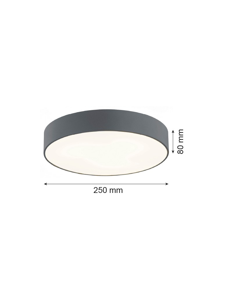 Round ceiling lamps - Argon DARLING plafond 2 fl. small 2x15W (max) dark grey structure 3080 - product kolory-swiatla.pl 7