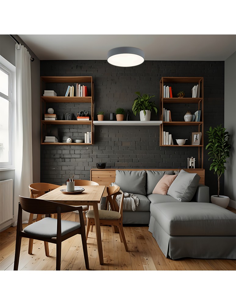 Round ceiling lamps - Argon DARLING plafond 3 fl. large 3x15W (max) dark grey structure 1187 - product kolory-swiatla.pl 2