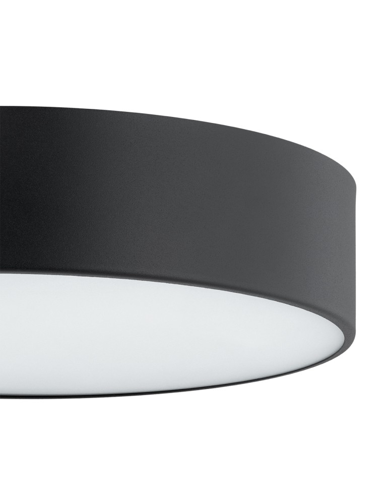 Round Plafonds - Argon DARLING plafond 2 fl. small 2x15W (max) black structure 3081 - product kolory-swiatla.pl 4