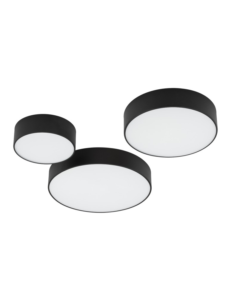 Round Plafonds - Argon DARLING plafond 2 fl. small 2x15W (max) black structure 3081 - product kolory-swiatla.pl 7