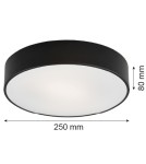 Round Plafonds - Argon DARLING plafond 2 fl. small 2x15W (max) black structure 3081 - product 8