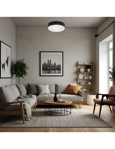 Argon DARLING plafon 3 pł. duży 3x15W (max) czarny struktura 1186 - produkt 2