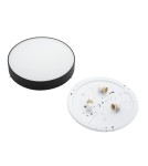 Round Plafonds - Argon DARLING plafond 3 fl. large 3x15W (max) black structure 1186 - product 5