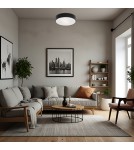 Large Plafonds - Argon DARLING plafond 5 fl. XL 5x15W (max) black structure 2084 - product 2