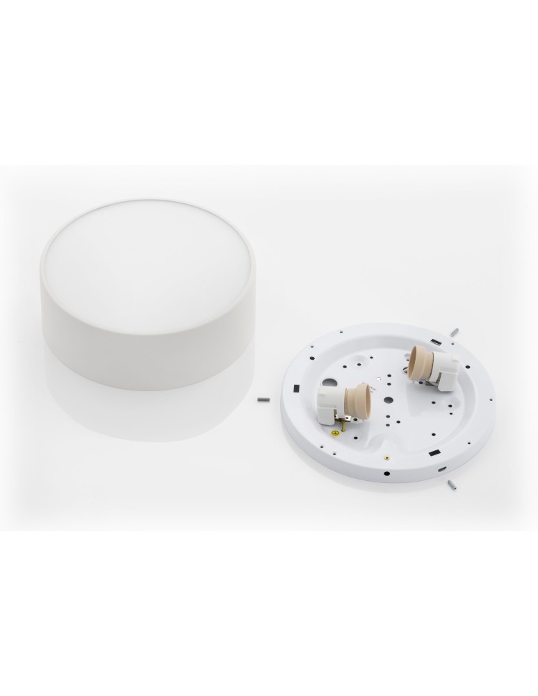 Round Plafonds - Argon DARLING plafond 2 fl. small 2x15W (max) white structure 3082 - product kolory-swiatla.pl 6