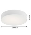 Large Plafonds - Argon DARLING plafond 5 fl. XL 5x15W (max) white structure 2082 - product 6