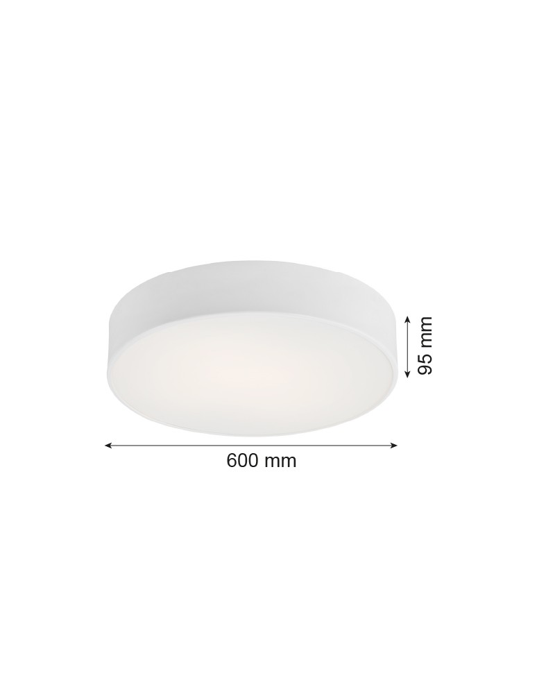 Large Plafonds - Argon DARLING plafond 5 fl. XL 5x15W (max) white structure 2082 - product kolory-swiatla.pl 6