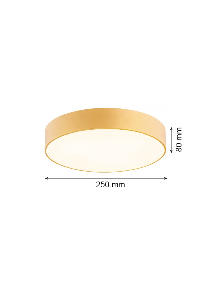 Gold plafonds - Argon DARLING plafond 2 fl. small 2x15W (max) gold structure 871 - product kolory-swiatla.pl 8