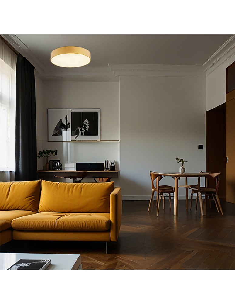 Gold plafonds - Argon DARLING plafond 3 fl. large 3x15W (max) gold structure 1458 - product kolory-swiatla.pl 2