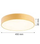 Gold plafonds - Argon DARLING plafond 3 fl. large 3x15W (max) gold structure 1458 - product 5