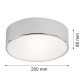 Argon DARLING plafon 2 pł. mały 2x15W (max) chrom 3083