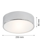 Chrome plafonds - Argon DARLING plafond 2 fl. small 2x15W (max) chrome 3083 - product 4