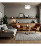 Chrome plafonds - Argon DARLING plafond 2 fl. medium 2x15W (max) chrome 873 - product 2