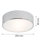 Chrome plafonds - Argon DARLING plafond 2 fl. medium 2x15W (max) chrome 873 - product 6