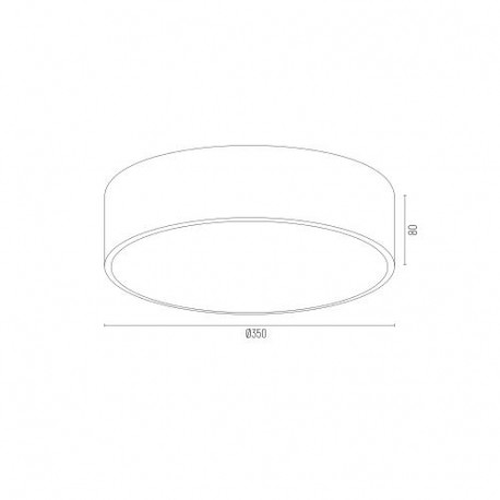 Argon DARLING plafon 2 pł. średni 2x15W (max) chrom 873