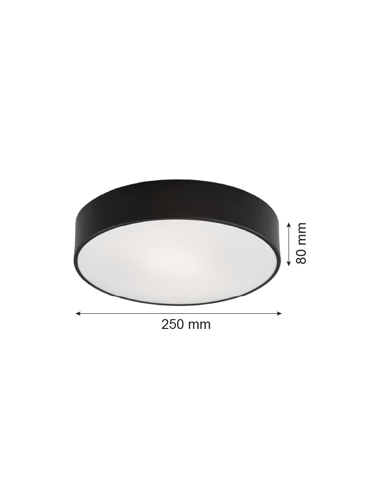 Round Plafonds - Argon DARLING LED plafond small led 1x22.5W black structure 3569 - product kolory-swiatla.pl 4