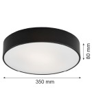 Round Plafonds - Argon DARLING LED plafond medium 1x32W black structure 3570 - product 4