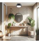 LED Plafonds - Argon ARIZONA plafond 1 fl. small 9W black structure 3824 - product 2