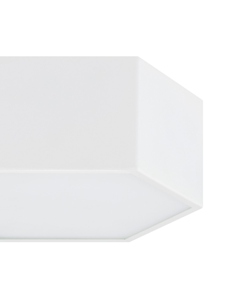 Geometric plafonds - Argon ARIZONA plafond 1 fl. large 22.5W white structure 3827 - product kolory-swiatla.pl 3