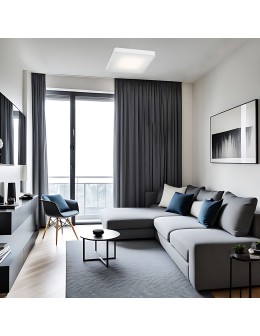 Argon ONTARIO plafon 2 pł. mały 2x15W (max) biały struktura 652 - produkt 2