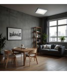 Square plafonds - Argon ONTARIO plafond 2 fl. small 2x15W (max) dark grey structure 653 - product 2