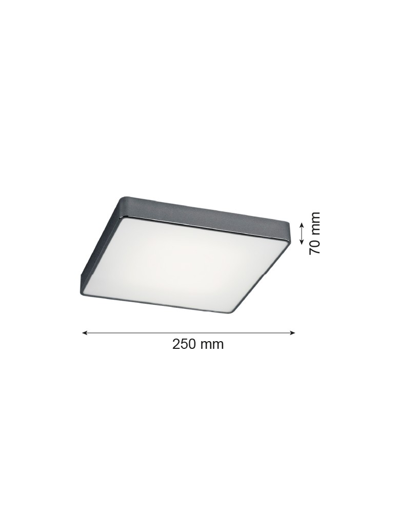 Square plafonds - Argon ONTARIO plafond 2 fl. small 2x15W (max) dark grey structure 653 - product kolory-swiatla.pl 3