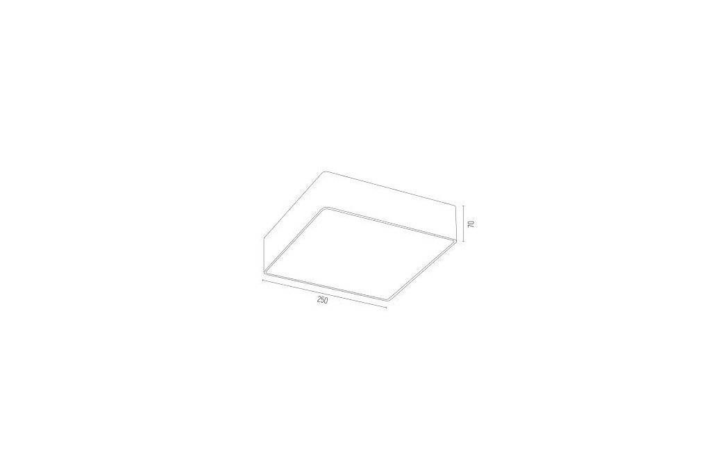 Argon ONTARIO plafon 2 pł. mały 2x15W (max) ciemno-szary struktura 653