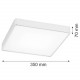 Argon ONTARIO LED plafon średni led 1x32W biały struktura 3573