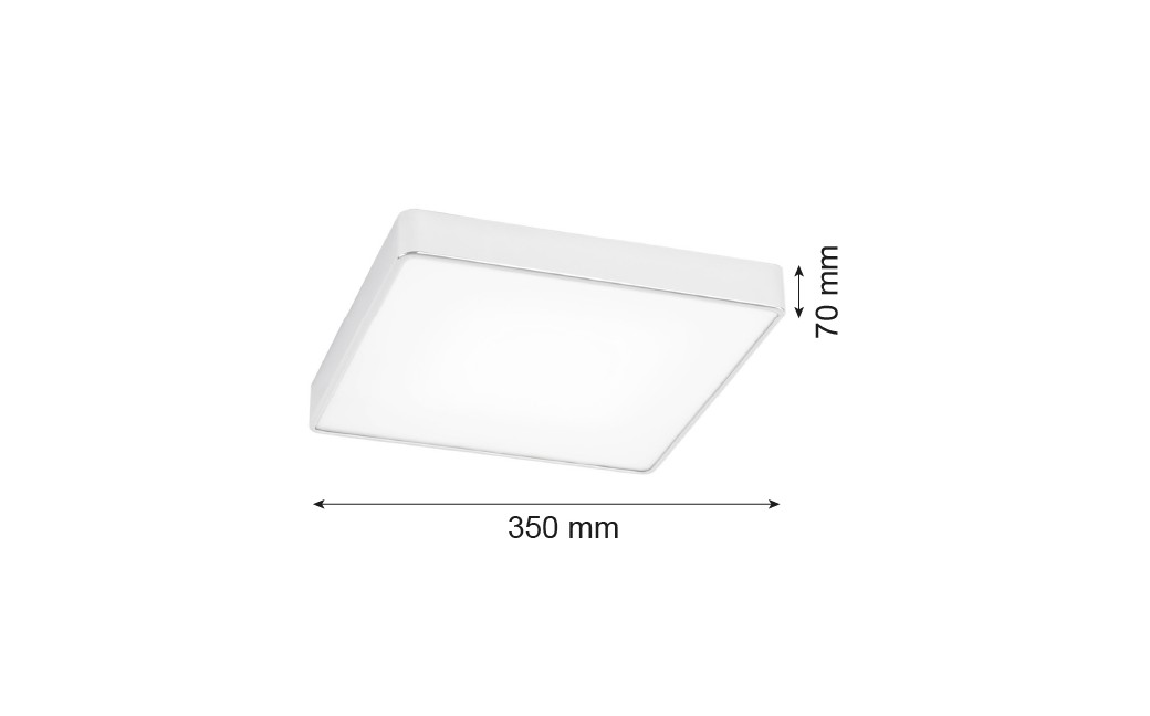 Argon ONTARIO LED plafon średni led 1x32W biały struktura 3573