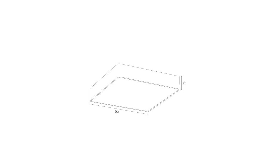 Argon ONTARIO LED plafon średni led 1x32W biały struktura 3573