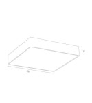 Square plafonds - Argon ONTARIO LED plafond large led 1x40.5W white structure 3574 - product 4