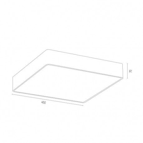 Argon ONTARIO LED plafon duży led 1x40.5W czarny struktura 3577