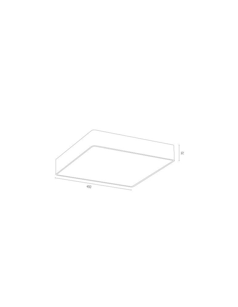 Square plafonds - Argon ONTARIO LED plafond large led 1x40.5W black structure 3577 - product kolory-swiatla.pl 6