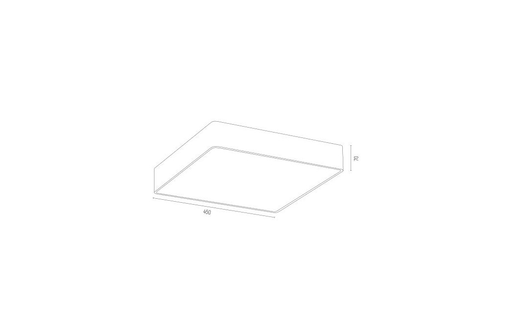 Argon ONTARIO LED plafon duży led 1x40.5W czarny struktura 3577