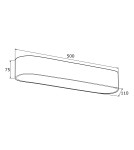 Modern Plafonds - Argon TONI plafond 3 fl. 3x15W (max) milky black structure 6000 - product 3