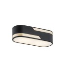 Modern ceiling lamps - Argon TONI plafond 2 fl. 2x15W (max) milky black structure with gold stripe 904 - product 1