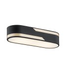Modern ceiling lamps - Argon TONI plafond 3 fl. 3x15W (max) milky black structure with gold stripe 6001 - product 1